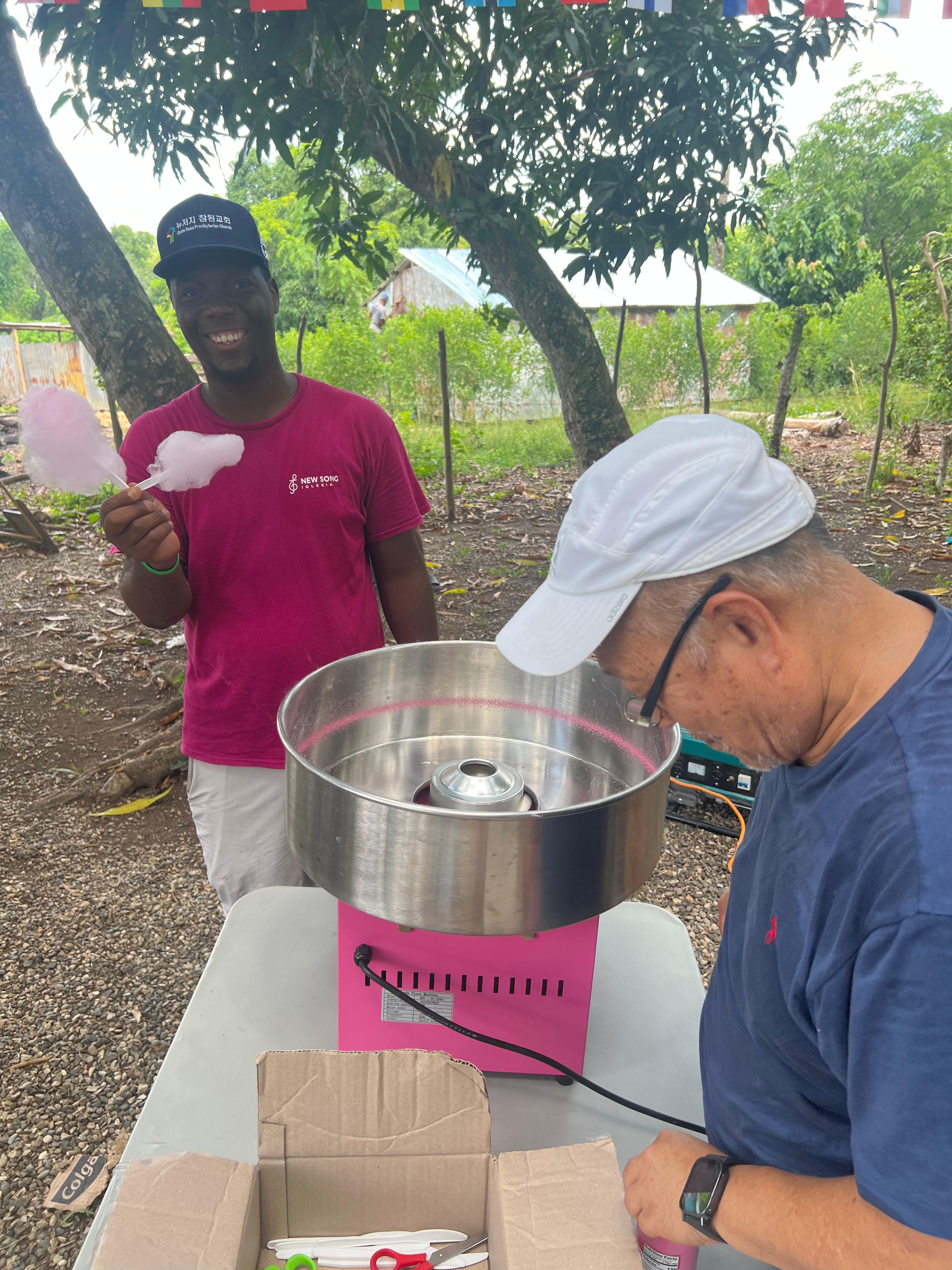 Child reading a book in English